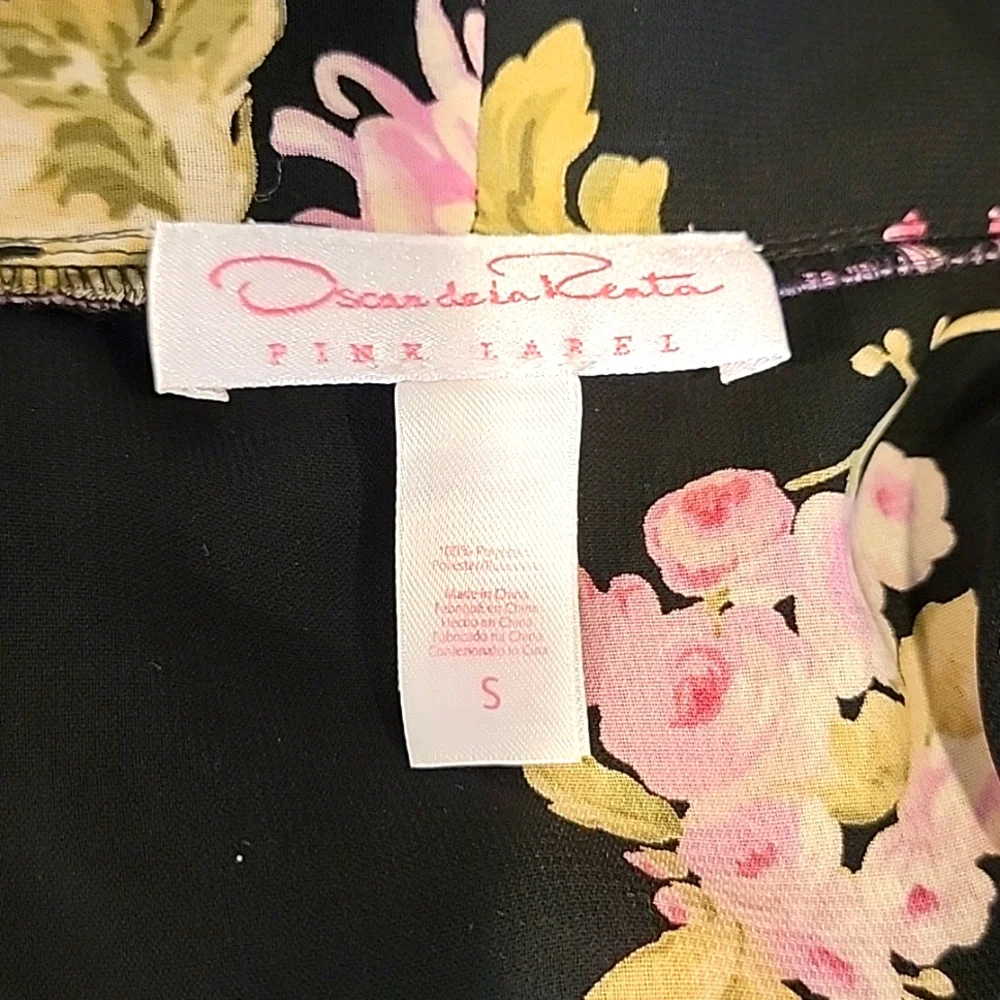 Oscar de la Renta Pink Label Floral Robe - Picture 3 of 3